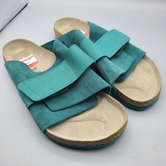 Birkenstock Kyoto Mens Slide Sandals teal comfort sz 11 44 new main image 7